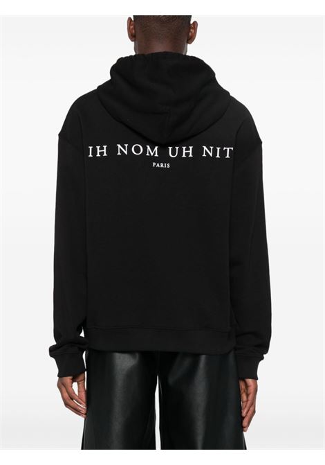 Felpa con stampa Future Mask in nero di Ih Nom Uh Nit - uomo IH NOM UH NIT | NUW24209009